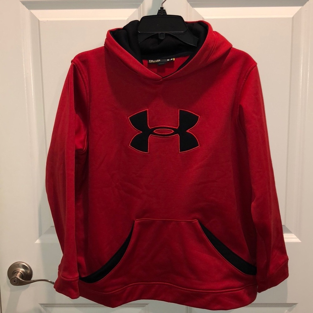 Boy’s Red and Black Under Armour Hoodie